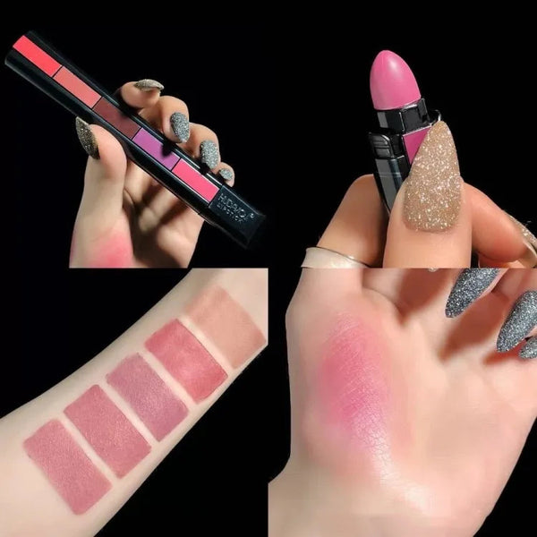 5 in 1 Lipstick Matte Waterproof